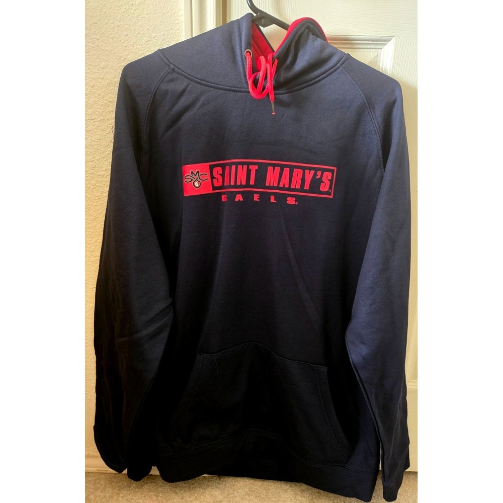 St. Mary's Gaels Colosseum Hoodie Men's XXL Navy/Red NWT